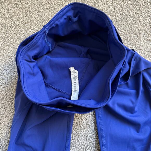 EUC Lululemon Fast and Free Crop II 19" *Non-Reflective - Larkspur Size 4 - Picture 8 of 11